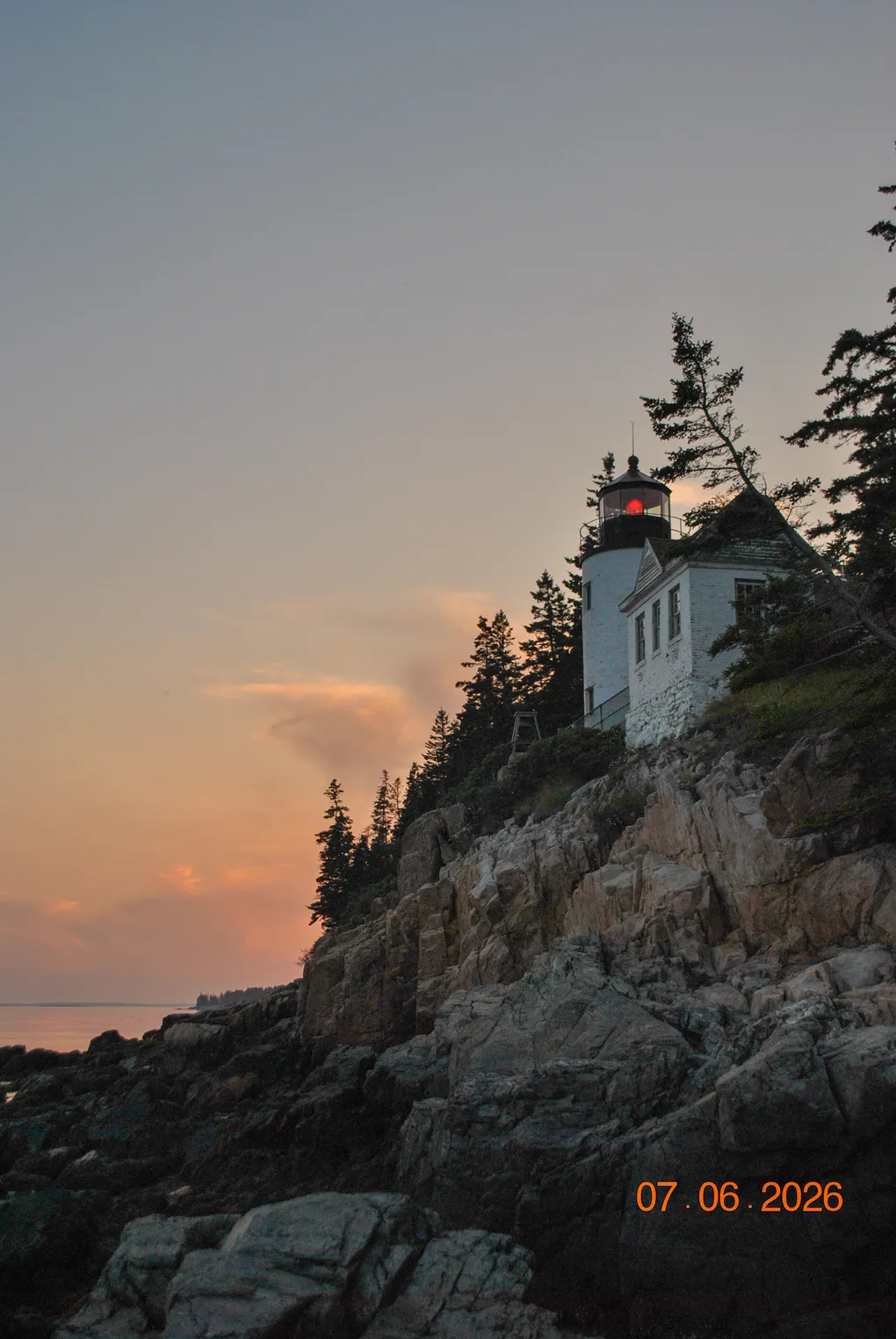 Sunset at Bass Harbor Head Light Station.