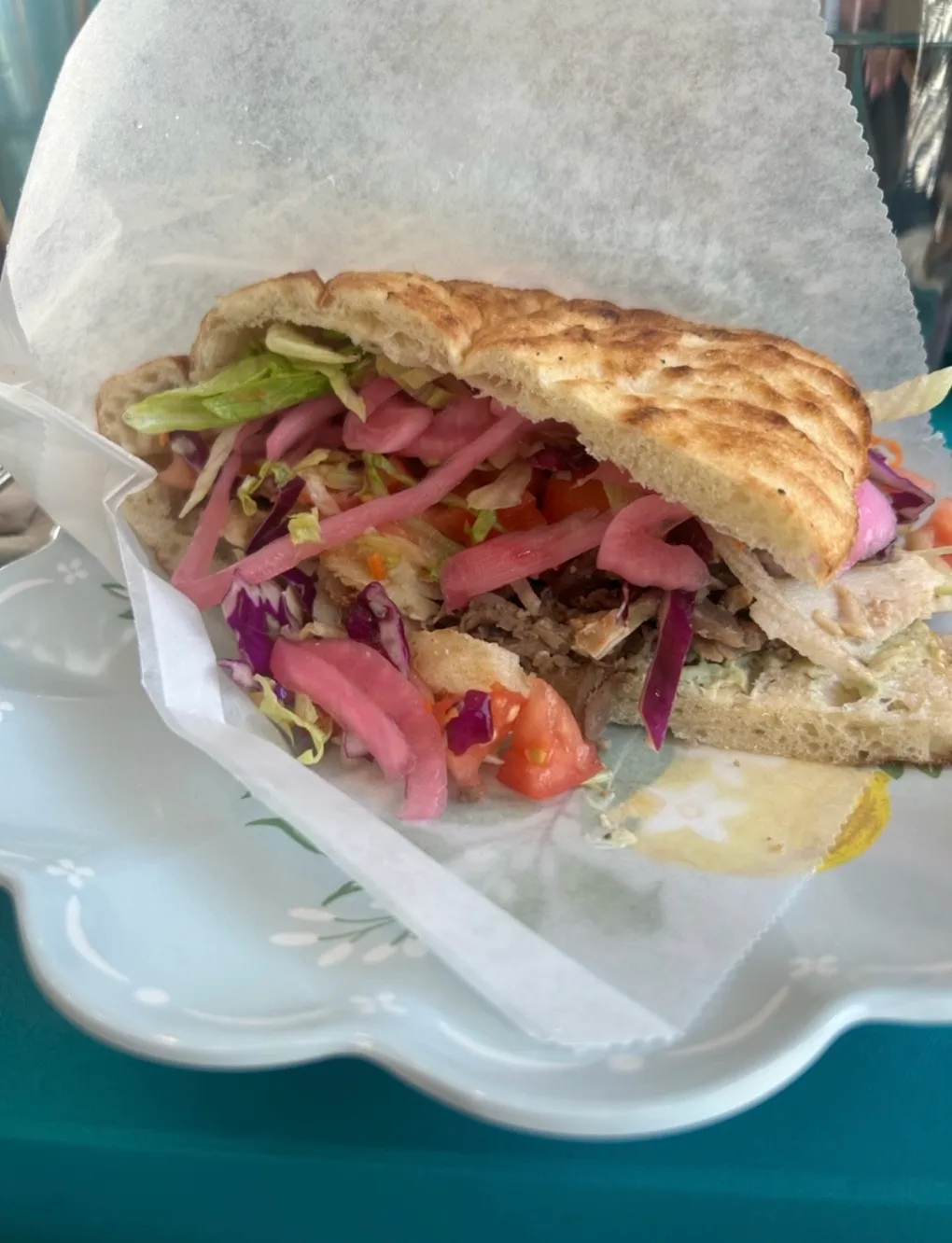 The doner sandwich at Limon Grille. The best thing I ate all week, from the emptiest restaurant on the block.