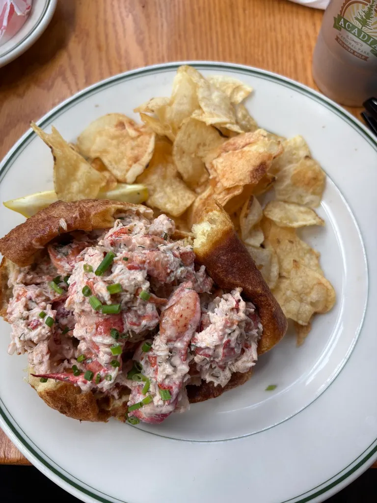 Jordan Pond House: the popover, the blueberry soda, and yet more lobster.