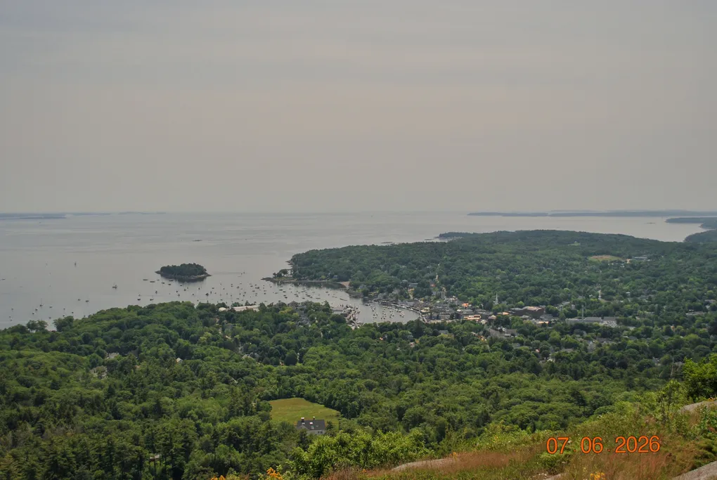 The lookout from Mount Battie in Camden Hills State Park.