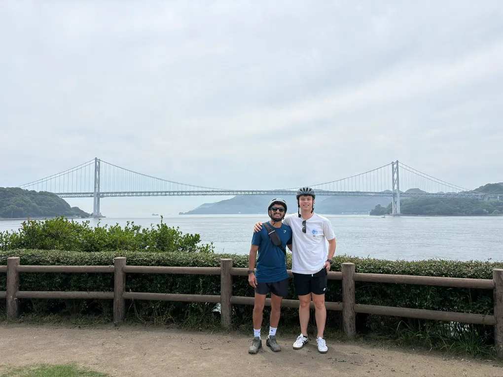 Out on the Shimanami Kaido, somewhere between islands.