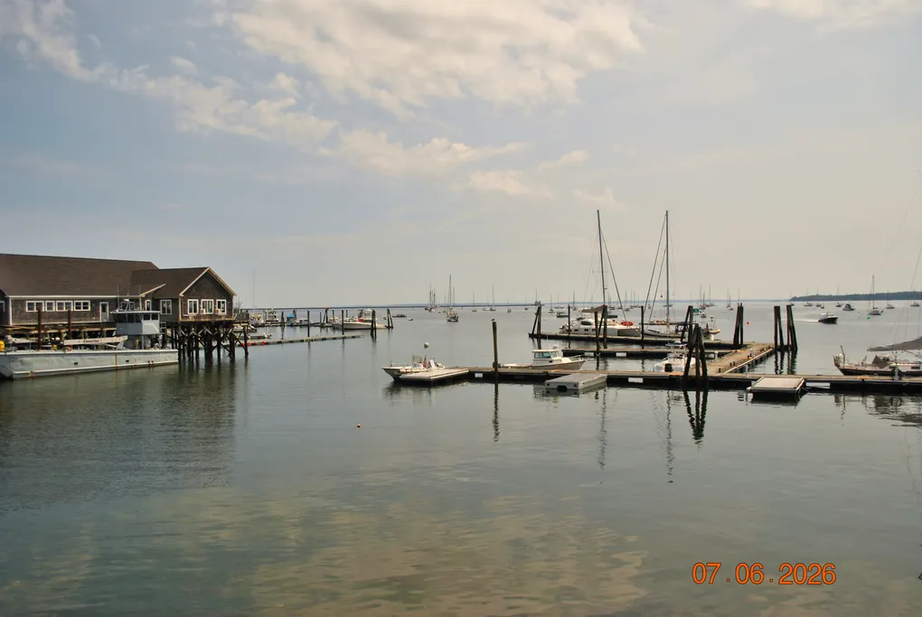 The Rockland harbor, where we sat and ate the bakery haul.