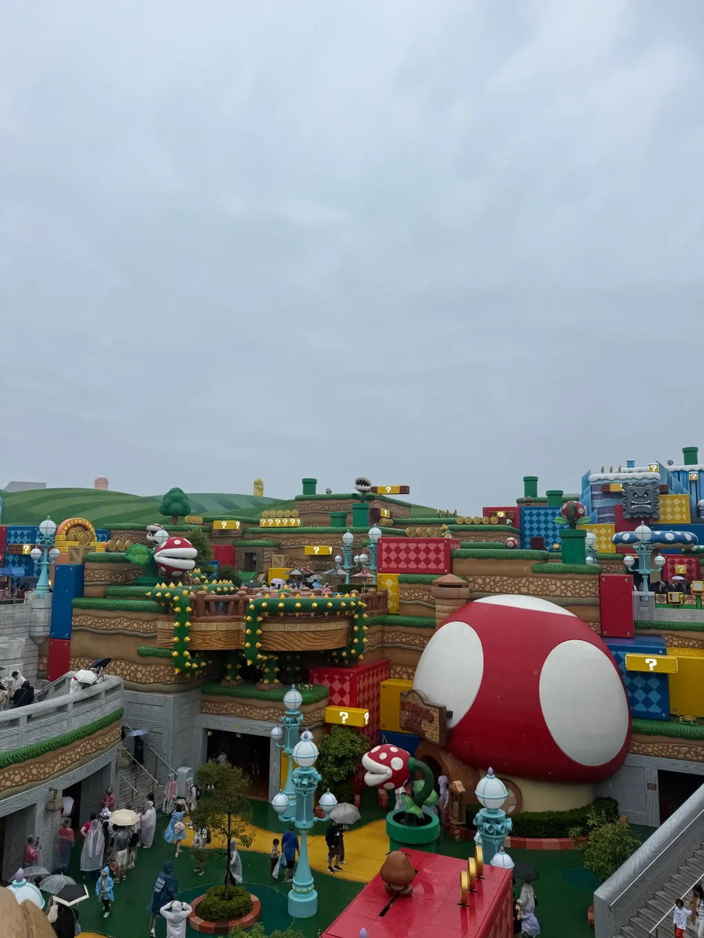 Universal Studios Japan, all rain and fast passes.